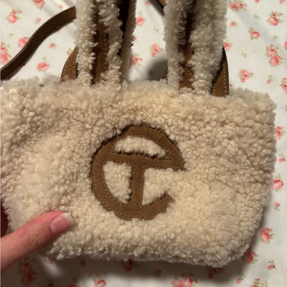 Telfar x UGG Shearling small shopper bag